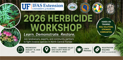 Featured event banner: 2026 Herbicide Workshop