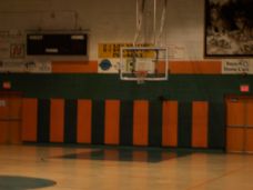 Basketball court inside the Richardson Community Center