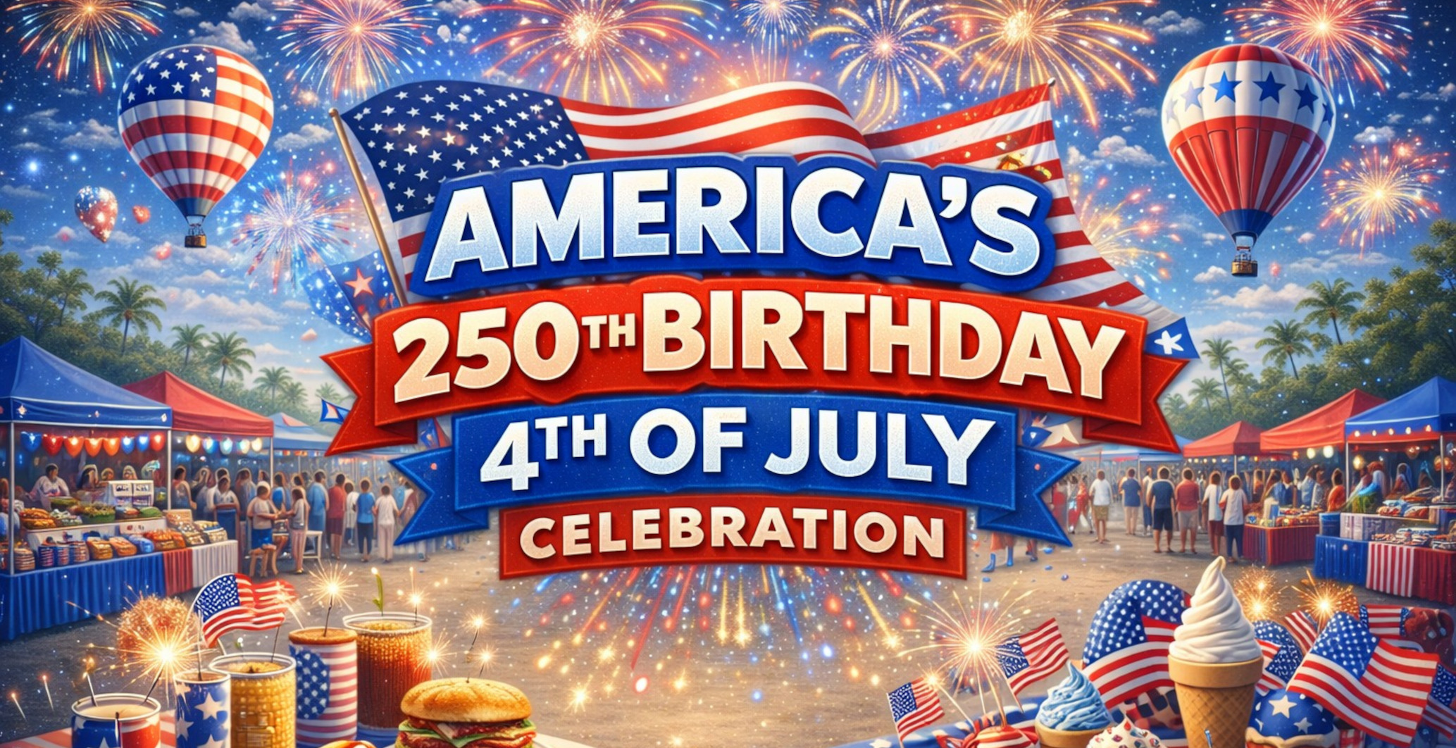 America 250th birthday celebration