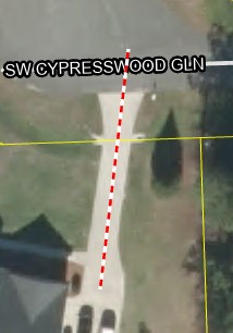 Correct driveway example