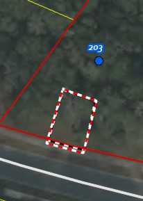 Incorrect driveway outline