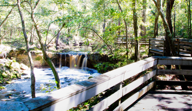 Falling creek walkway and waterfall