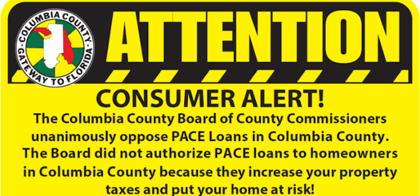 PACE Loan Warning